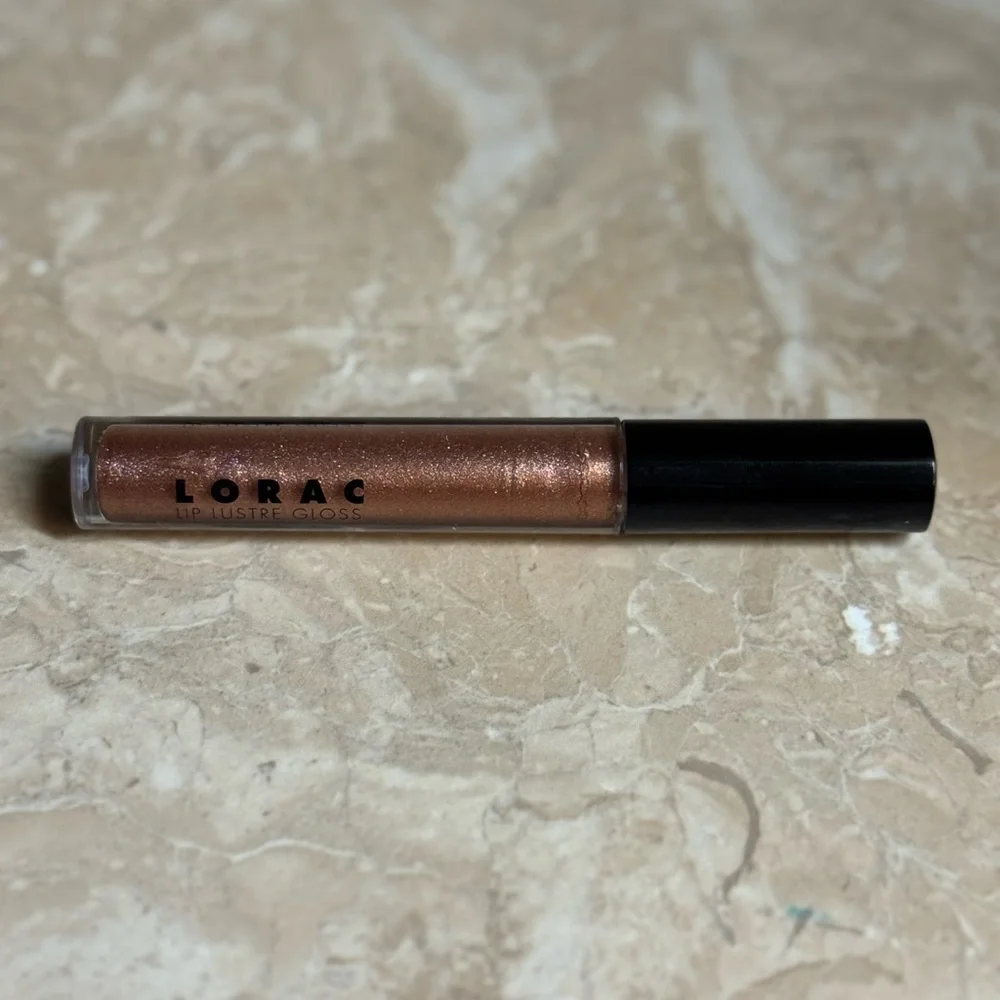Lorac Lip Lustre Gloss 3D Lustre Metallic Brown Gold Copper Sparkle NWOB